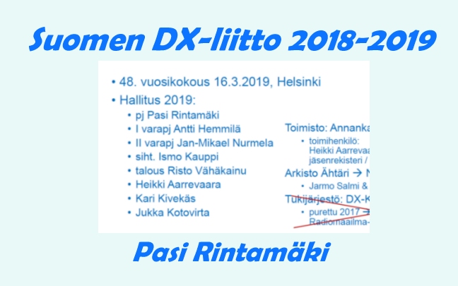 Suomen DX-liitto 2018-2019